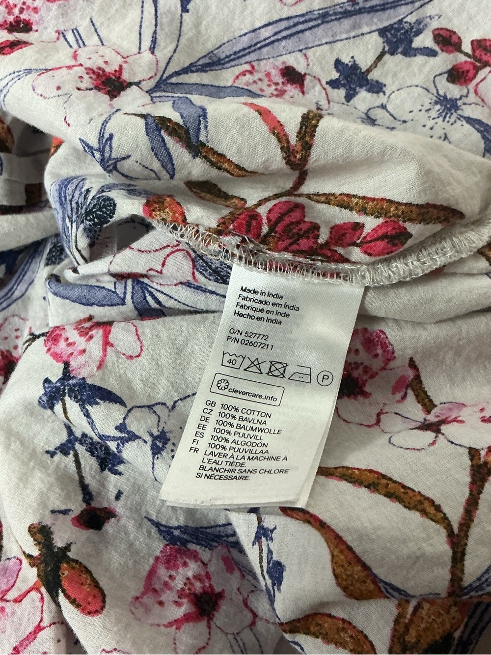 H&M Floral Button-Down Women’s Shirt - Size 10 - Picture 4 of 4